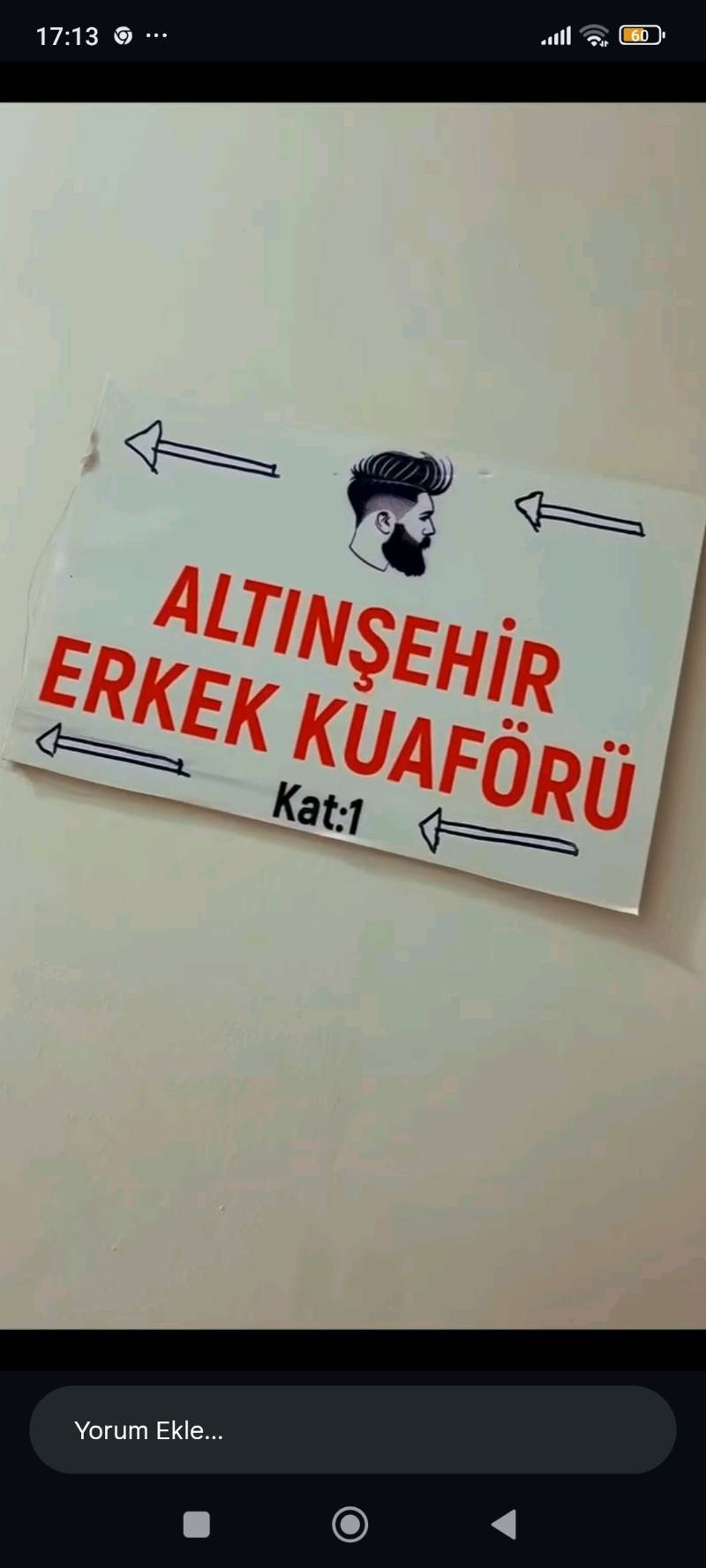 Altınşehir erkek kuaförü